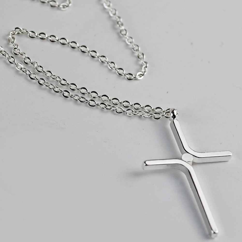 Cross Necklace Titanium Steel Plating