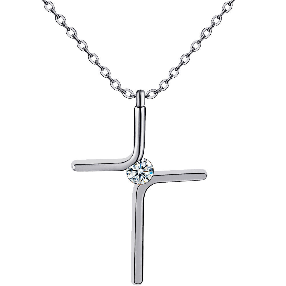 Cross Necklace Titanium Steel Plating