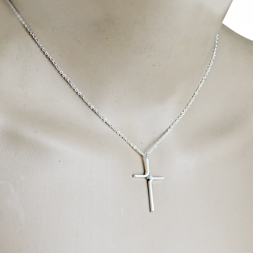 Cross Necklace Titanium Steel Plating